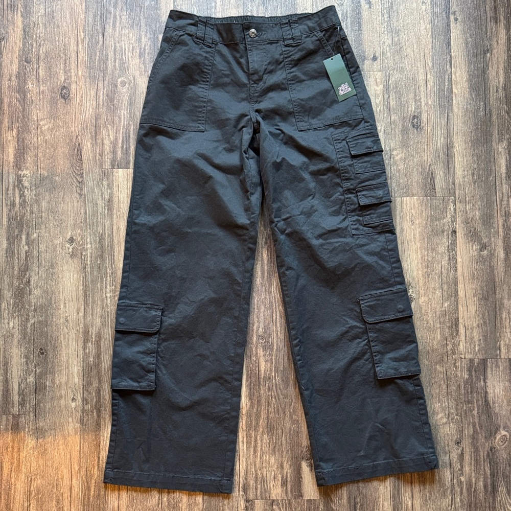 Wild Fable Women's Size S Elastic Waist Cargo Pants Black 331 07 2247